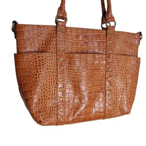 Patricia Nash Embossed Leather Shoulder/Tote Bag